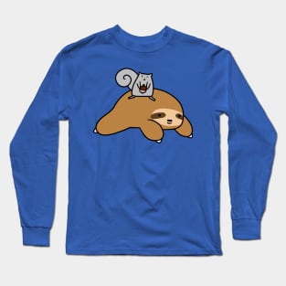 Sloth and Squirrel Long Sleeve T-Shirt